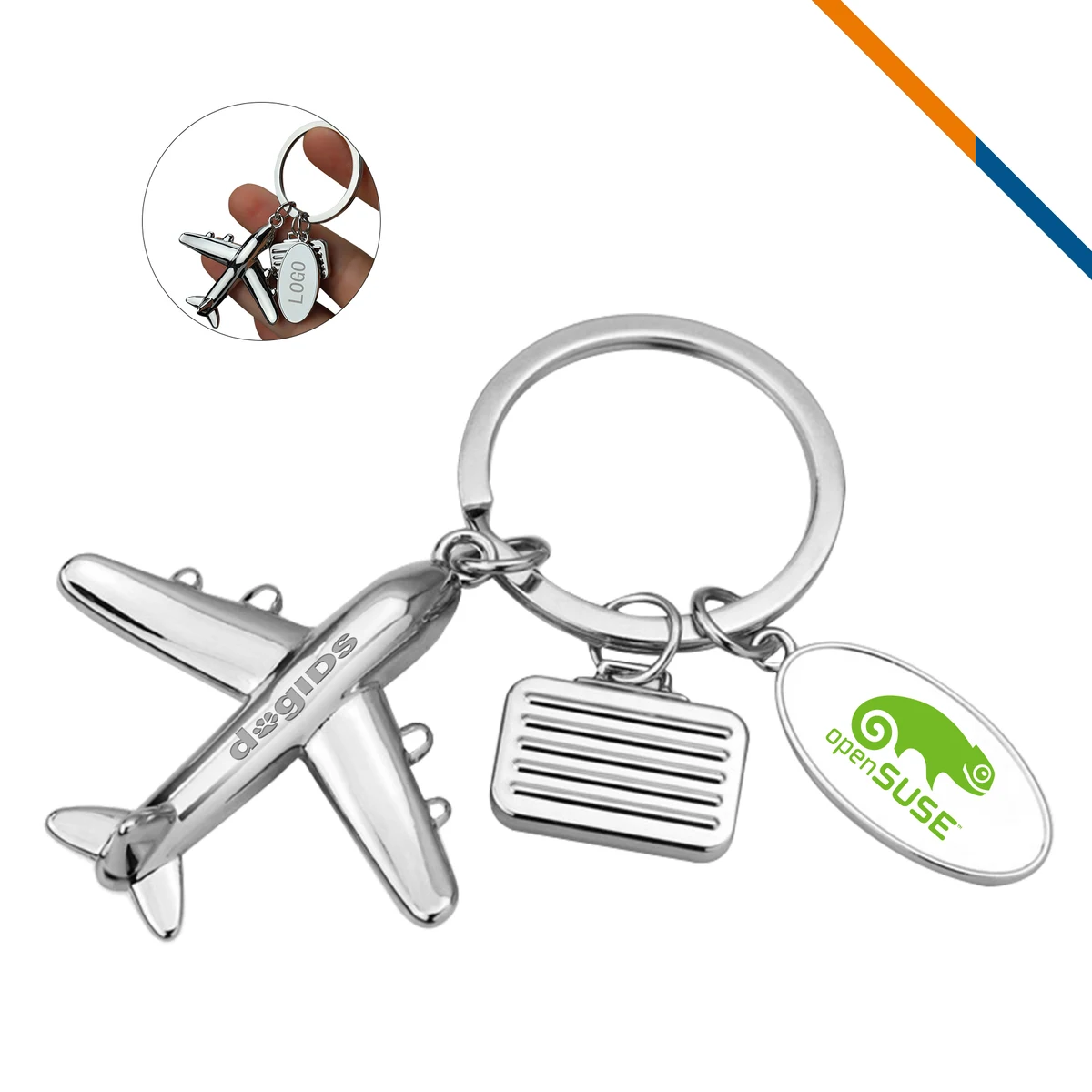 Airplane Tag Keychain 1