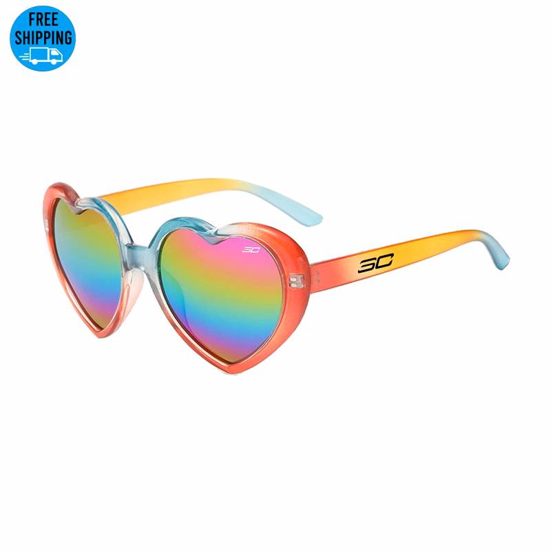 Polarized Heart Shaped Sunglasses-Ocean