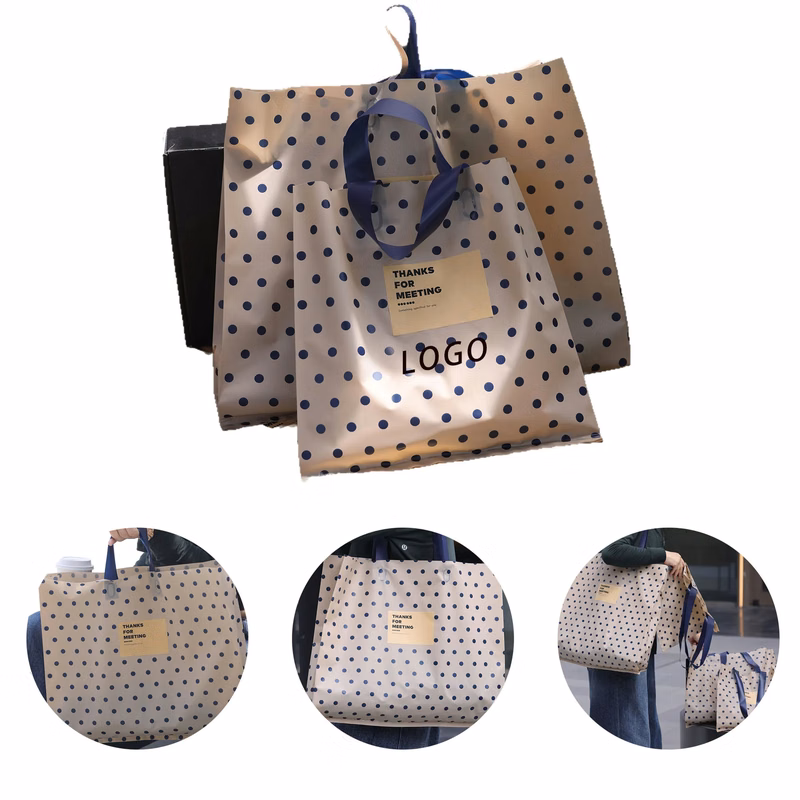 PE Tote Bag With Logo For Shopping, Cloth