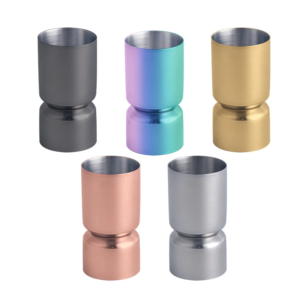 1.7 oz Double Jigger Stainless Steel Cocktail Measuring Cup 1