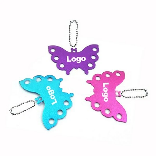 Butterfly Shape Metal Pet ID Tags Key Tag 1
