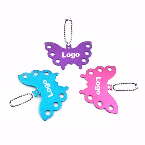 Butterfly Shape Metal Pet ID Tags Key Tag