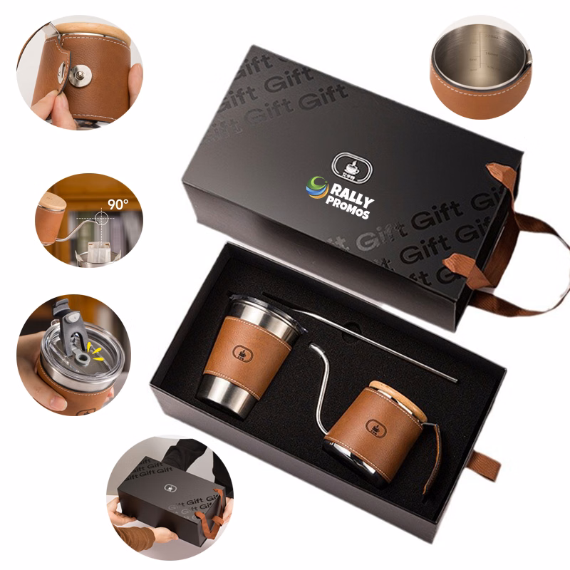 Hand Brewer Coffee Maker Set Stainless Steel Insulated Cup
