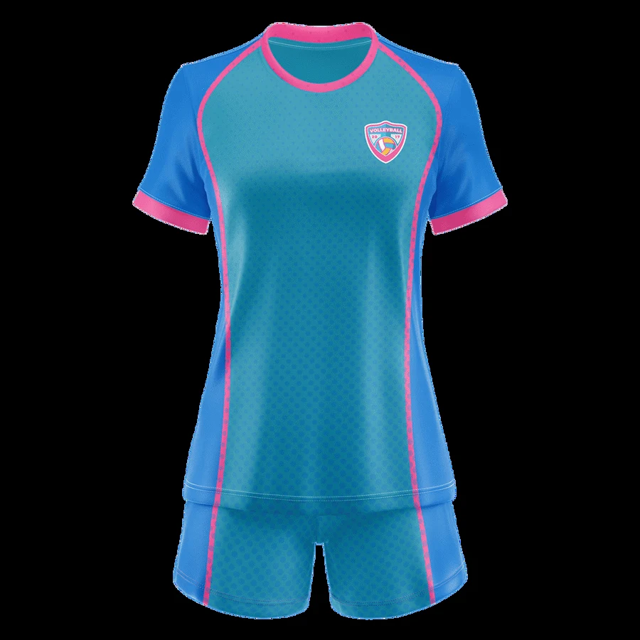 Women's Premium Sublimation Volleyball Set - Poly Interlock 1
