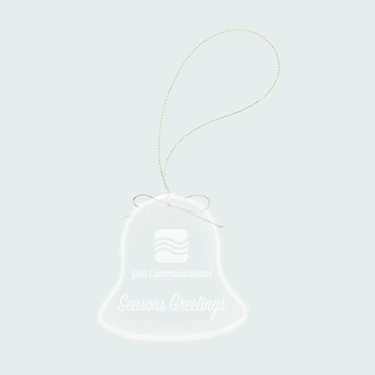 2 3/4" Crystal Bell Ornament 1