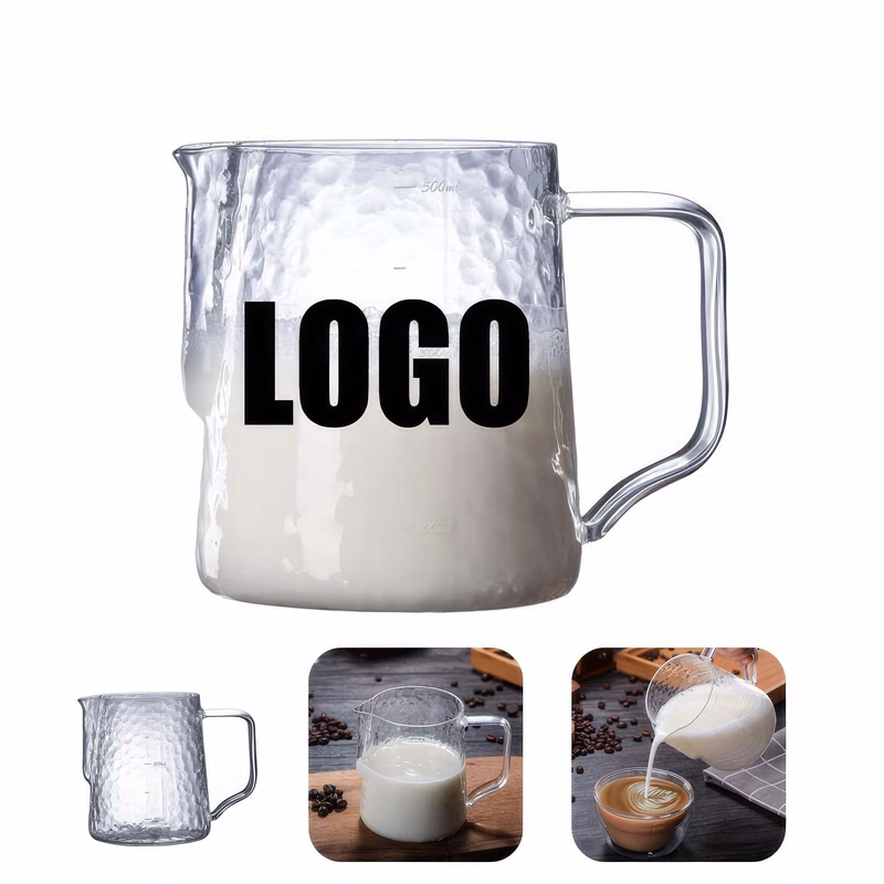 16 OZ. Glass Milk Frothing Pitcher Cup - Latte Art