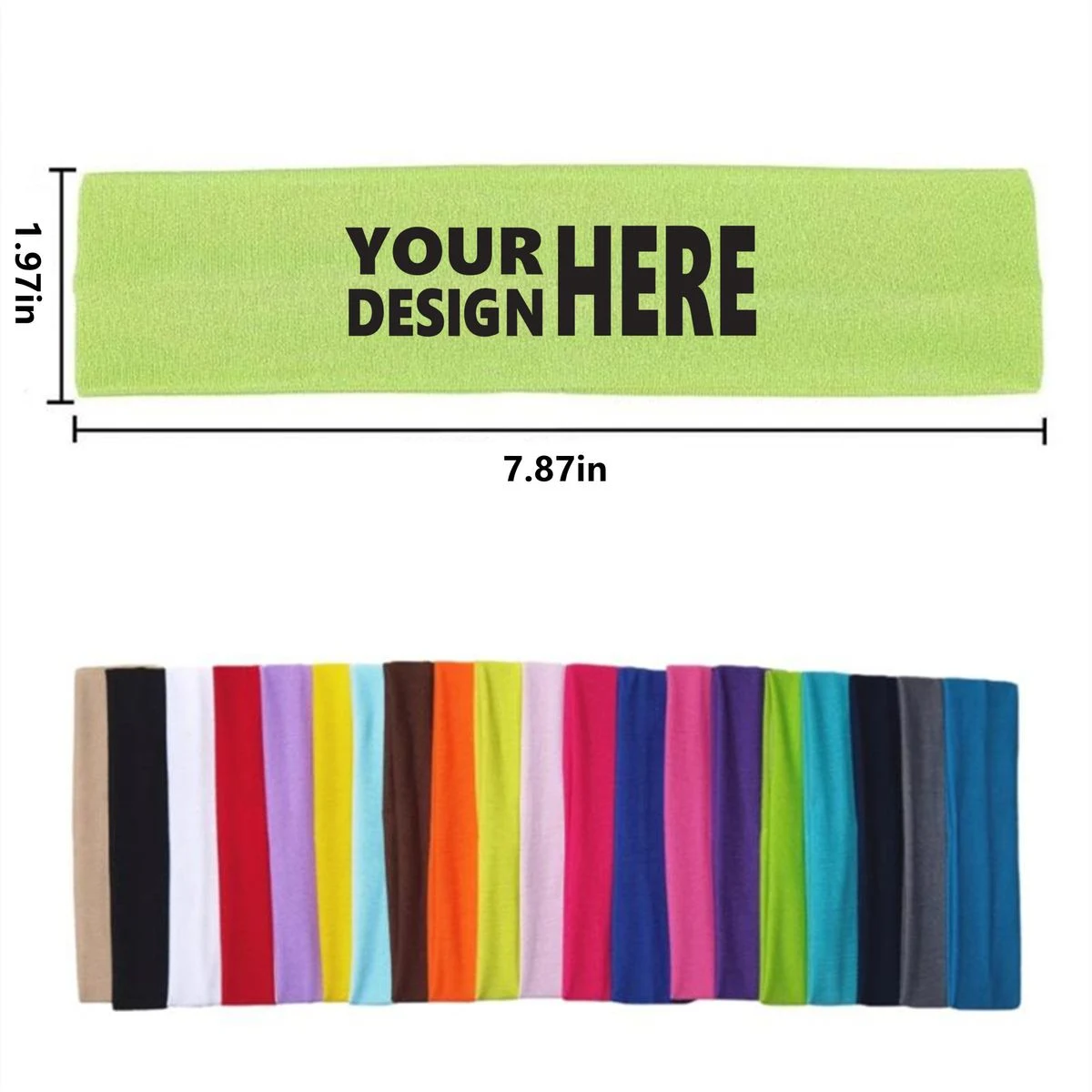 Solid Color High Stretch Headband 1