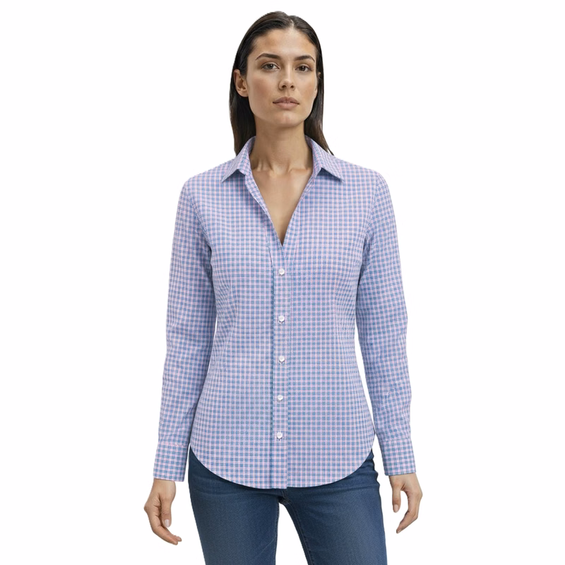 Ladies L/S Tricolor Plaid