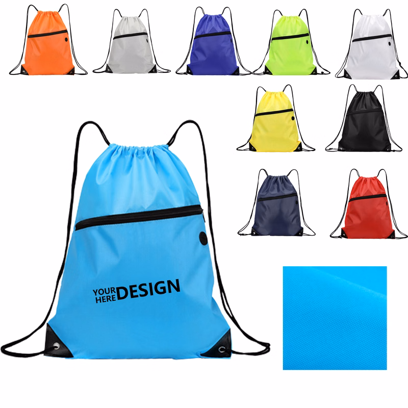 Durable Oxford Cloth Backpack with Drawstring