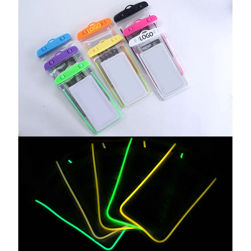 ABS Clip and PVC Waterproof Cell Pouch with Luminous Function and Nylon Rope 1