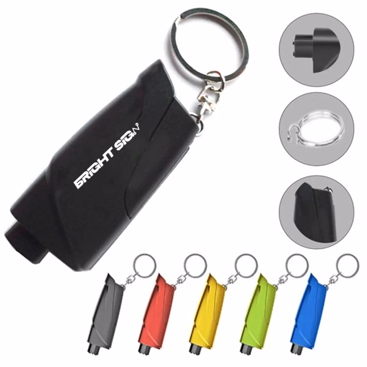 Concealed Window Breaker & Seat-Belt Cutter Keychain