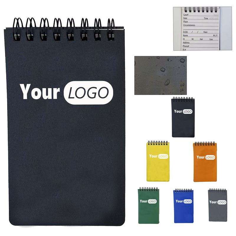 Waterproof Portable Wirebound Notebook