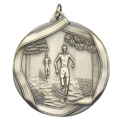 Cross Country Die Cast Medal, 2 1/4" 1