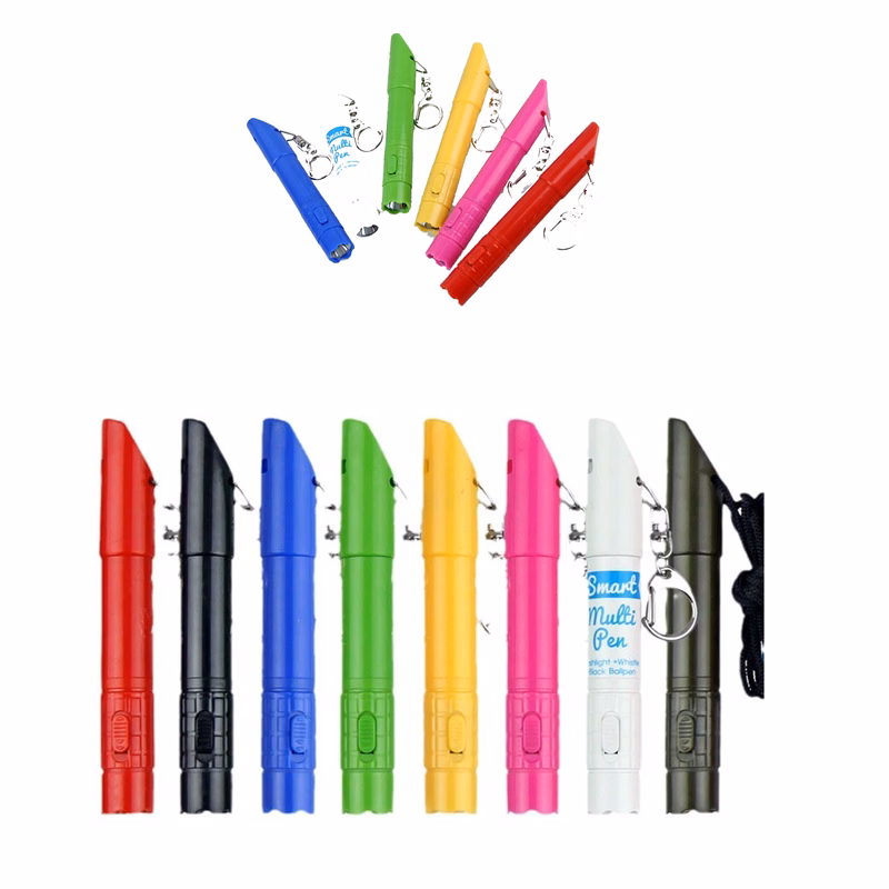 Outdoor Safety Whistle High Decibel LED Flash Light Pen