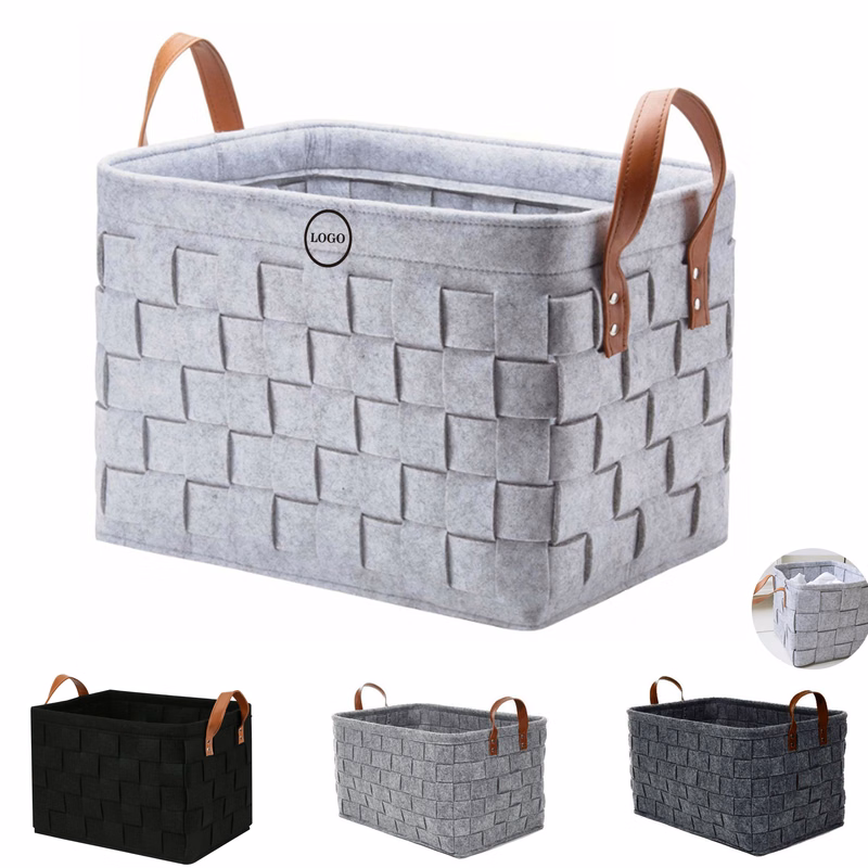 Foldable Felt Basket for Stylish Home Organization