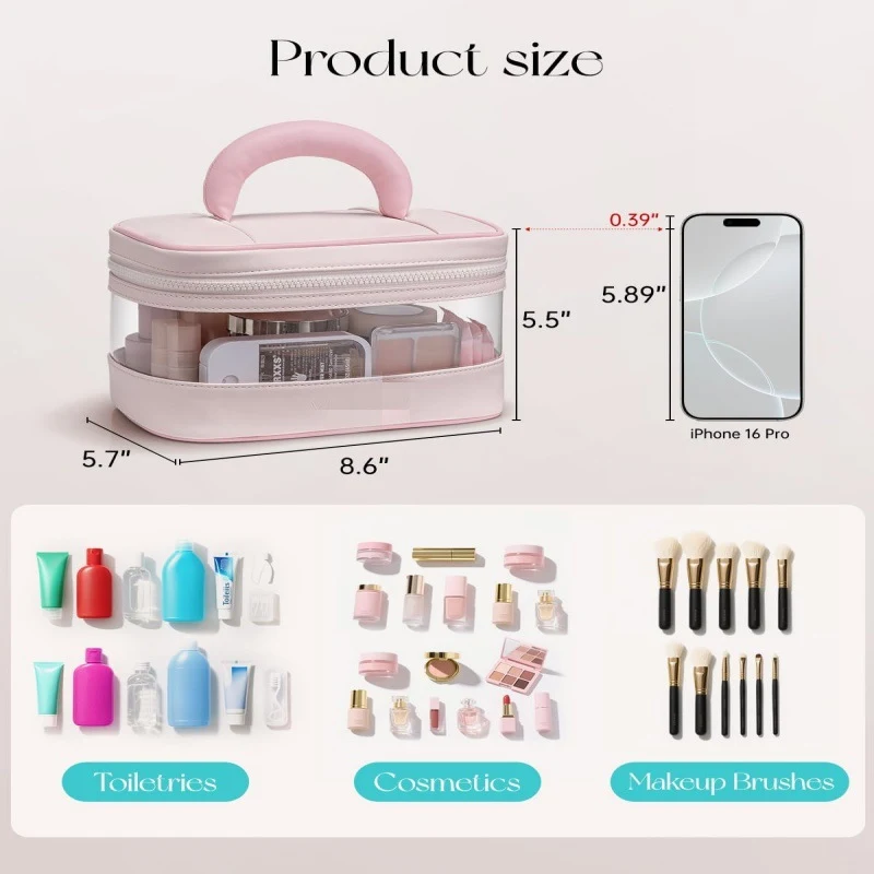 Transparent Toiletry Storage Handbag 1