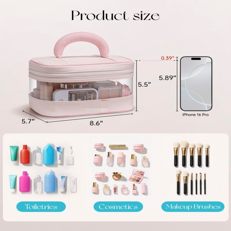 Transparent Toiletry Storage Handbag
