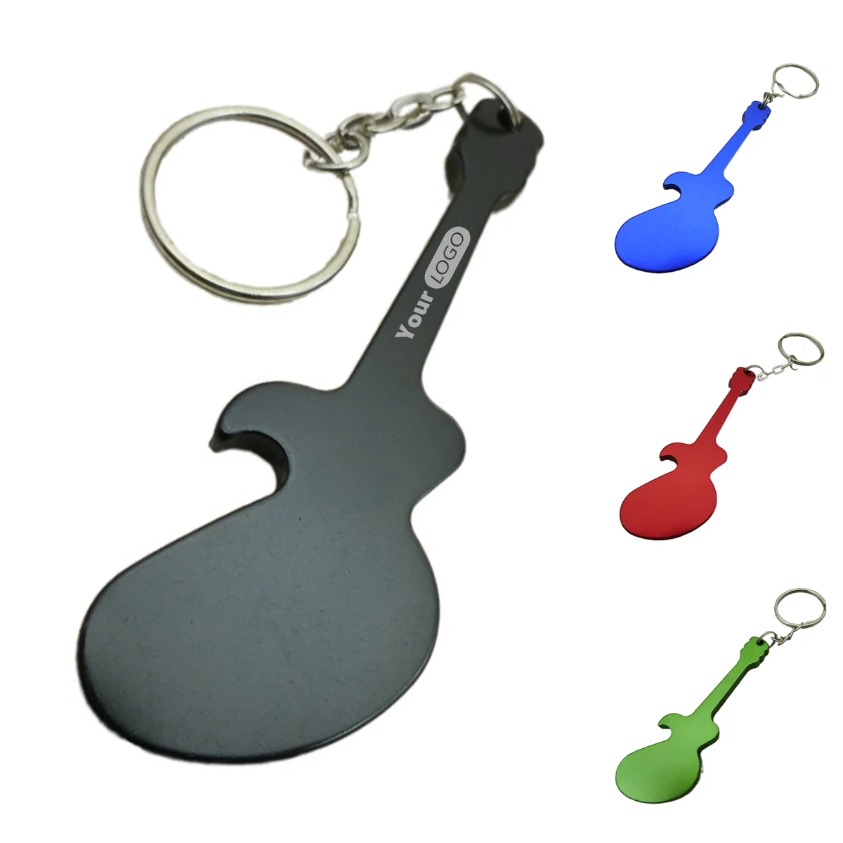 Alloy Keychain Guitar Shaped Beer Bottle Opener 1