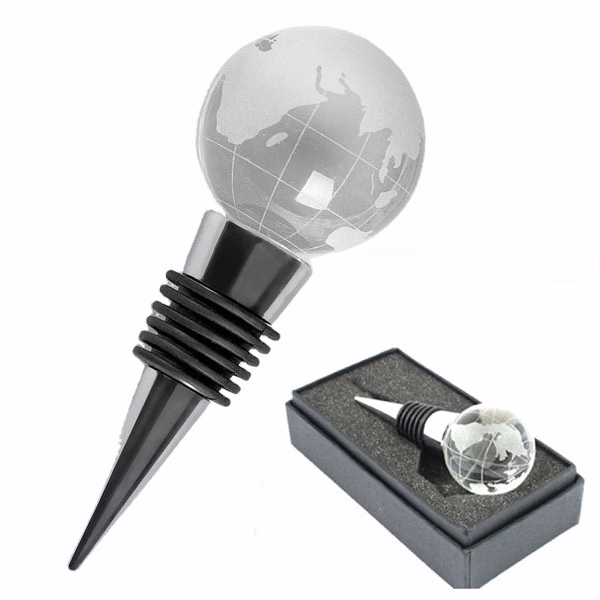 Crystal Globe Wine Stopper