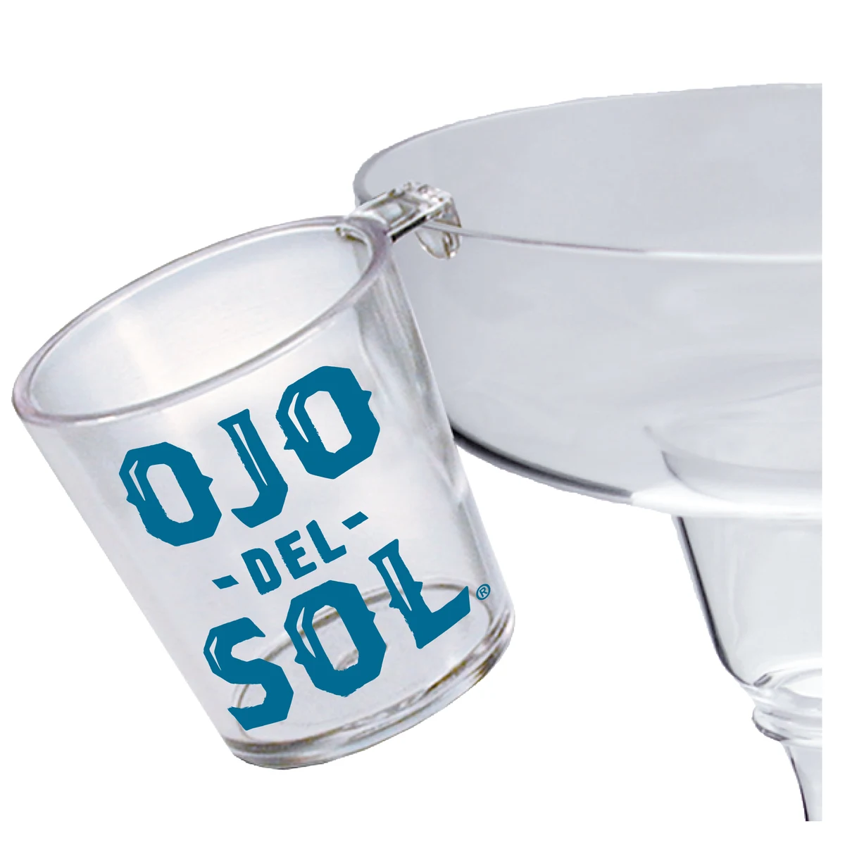 2oz Plastic Sidecar Hook Shot Glass 1
