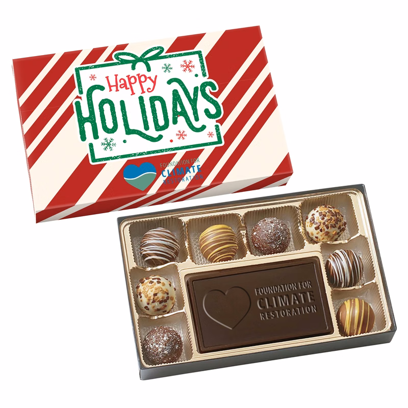 Truffle Gift Box Full Color Lid with 8 Truffles