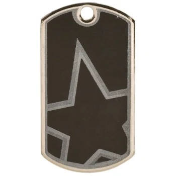 Blank Star Metal Dog Tag 1