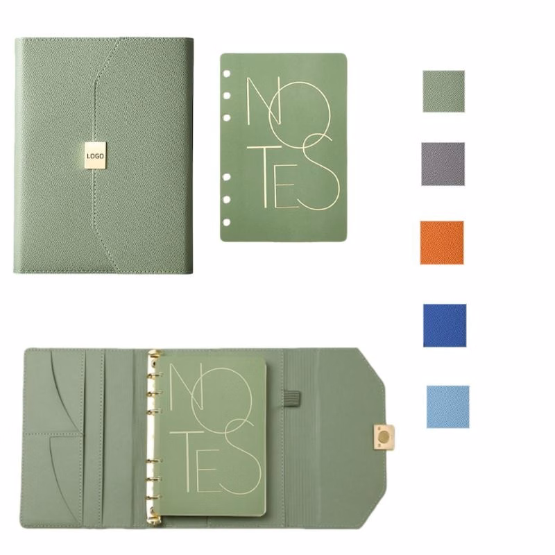 A6 Three-Fold PU Notebook