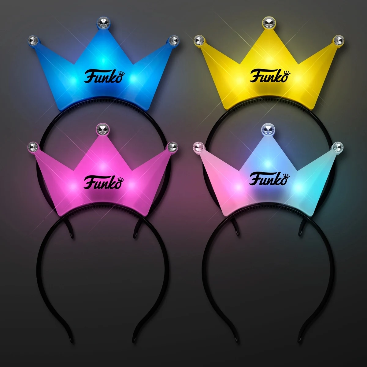 LED Crown Tiara Headbands, Princess Party Favors 1