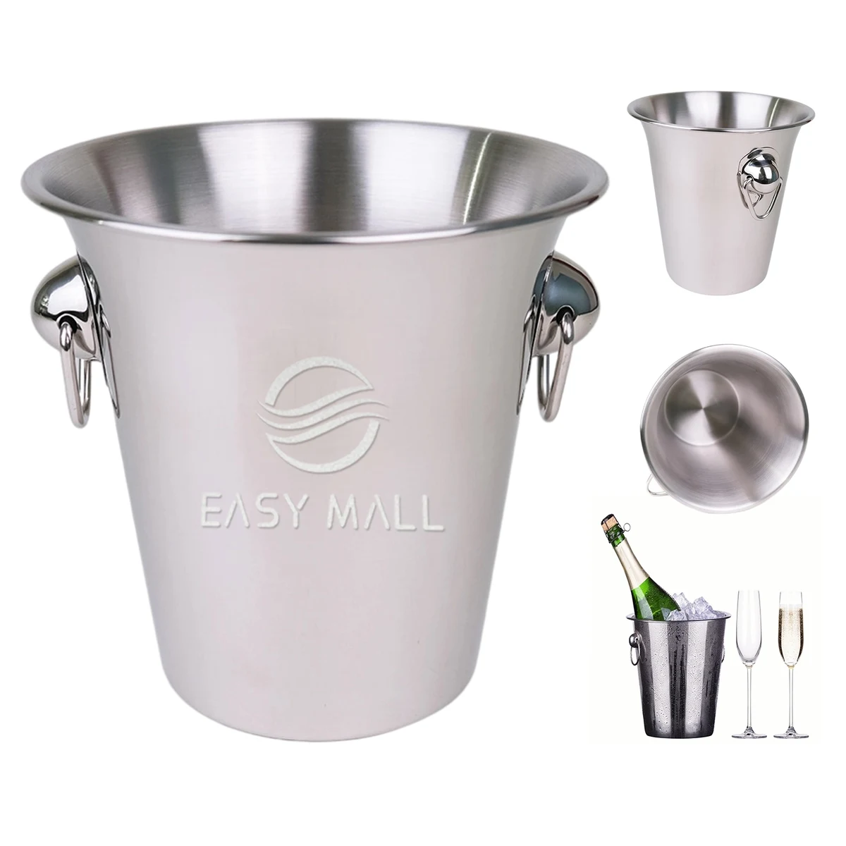 Champagne Wine Beer Bottle Ice Bucket Pail for Cocktail 1