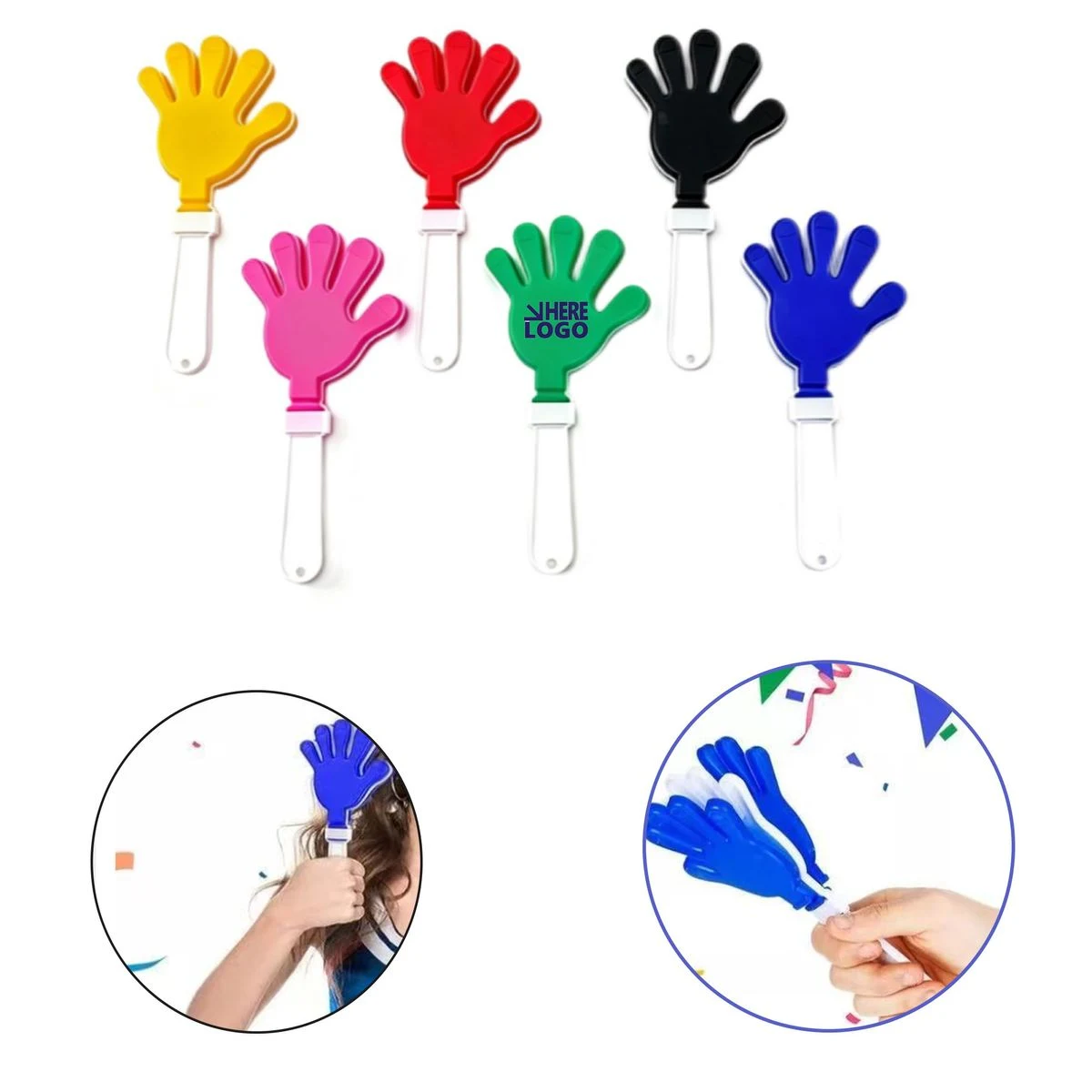 7.5 inch Plastic Hand Clapper 1