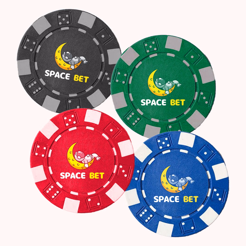 11.5 G Professional Clay Poker Chips W/ 4 Color Process