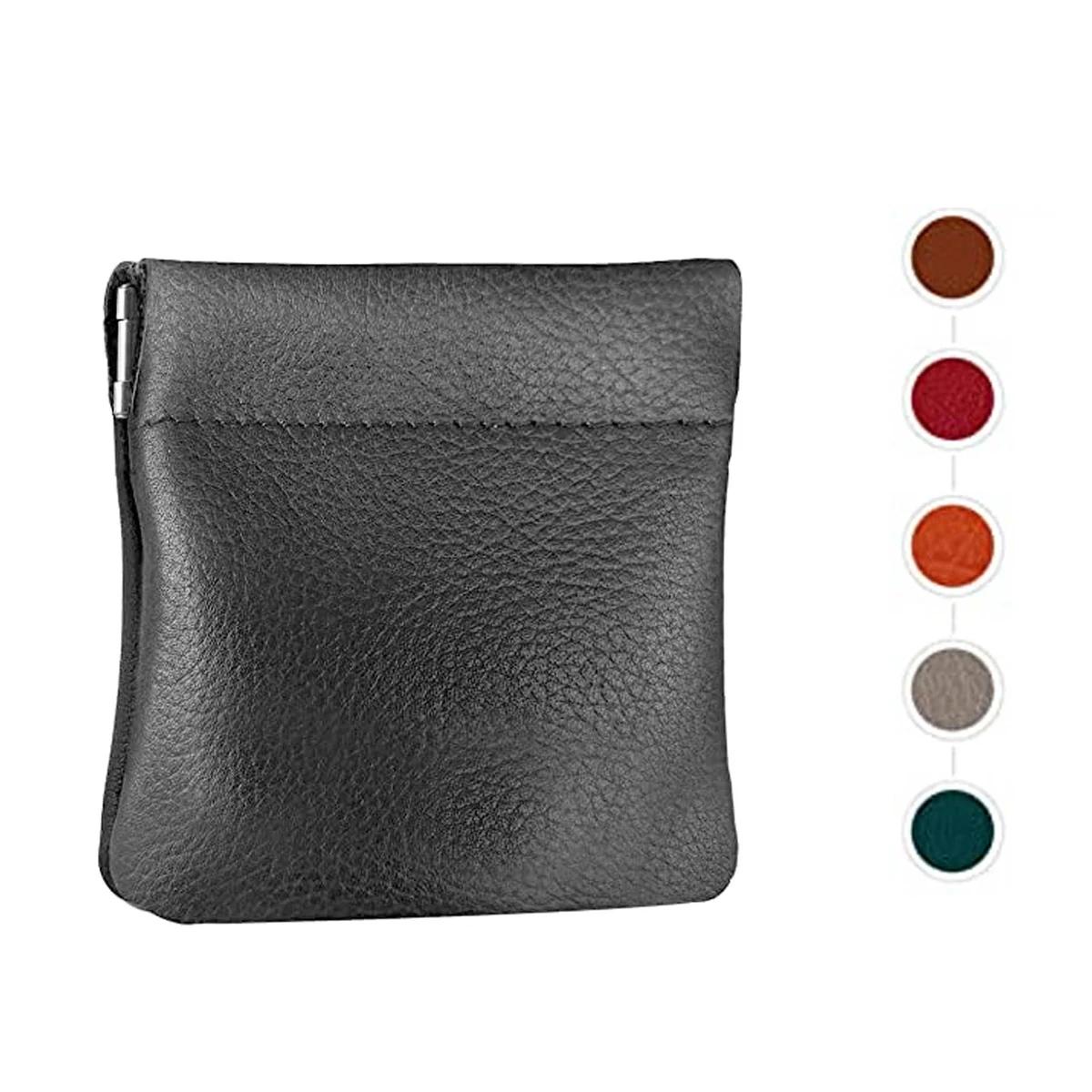 Leather Squeeze Coin Purse 1