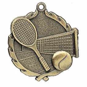 Tennis Wreath Medal, 2 1/2"