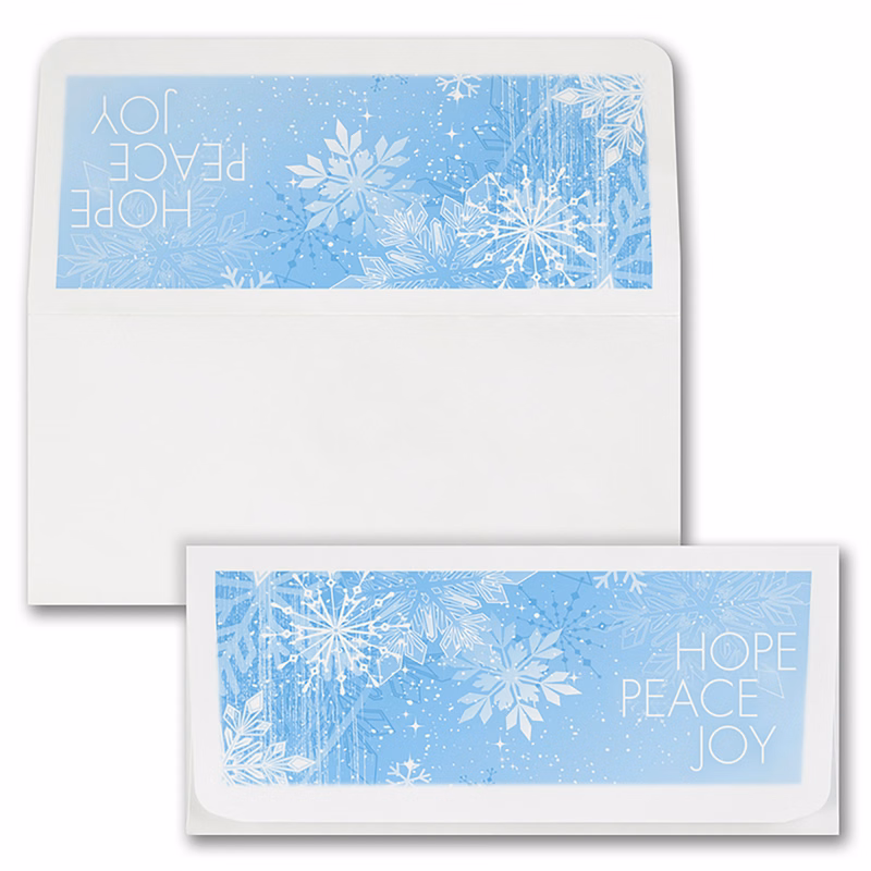 Hope Peace Joy Flurries Currency Envelope
