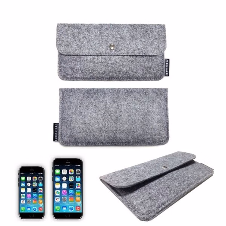 Mobile Phone Felt Case with Front Pocket