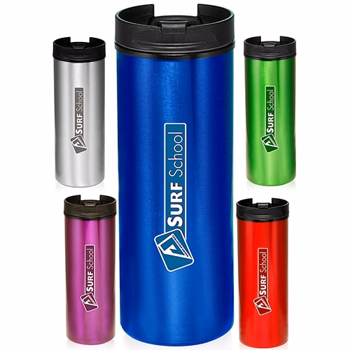 16 oz Slim Metallic Tumbler