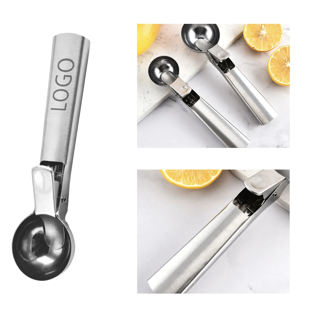 MOQ 10 PCS Durable Stainless Steel Ice Cream Scoop 1