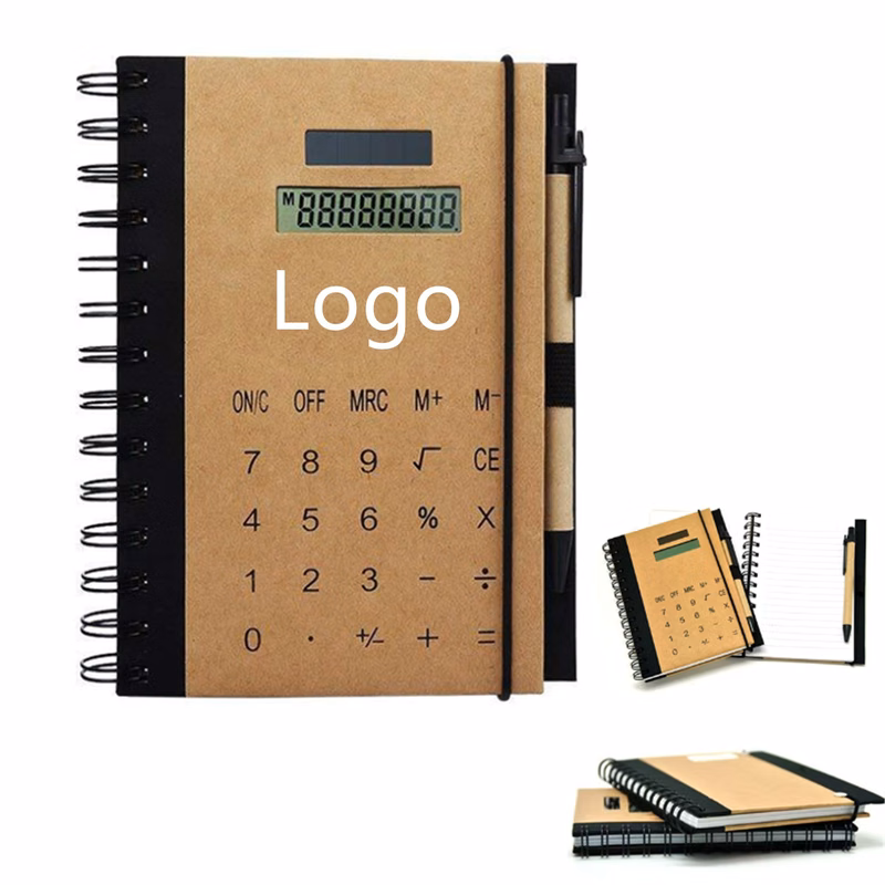 Spiral Notebook Calculator With Pen