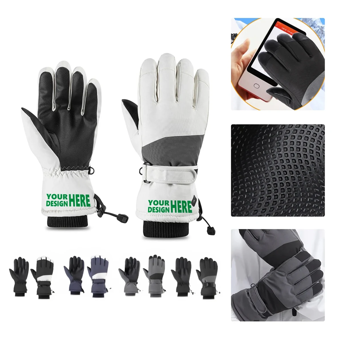 Waterproof Thermal Ski Gloves 1