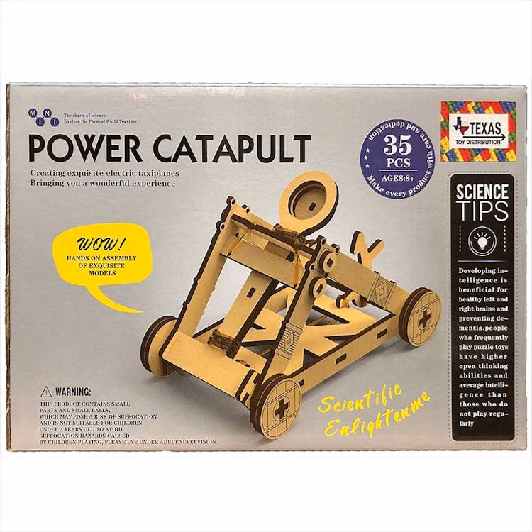 Wooden Power Catapult STEM Science Kits - Power Catapult 35 Pieces