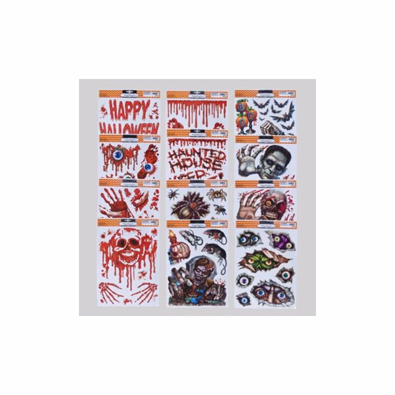 Halloween Window Clings - Horror Themes