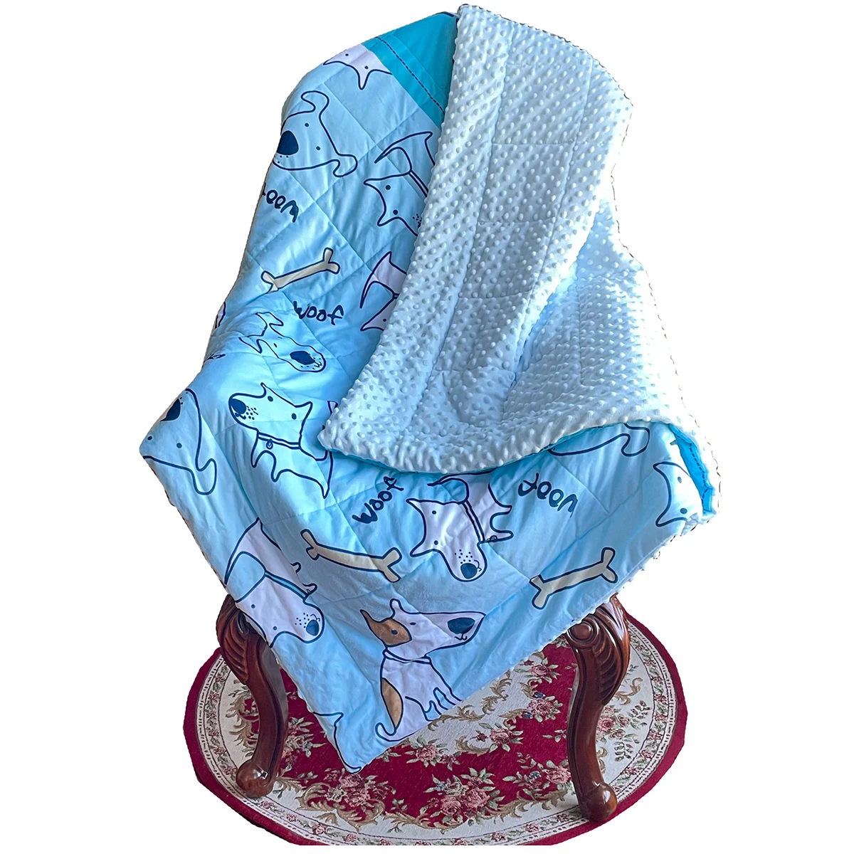 Baby Blanket w/Dotted Backing 1