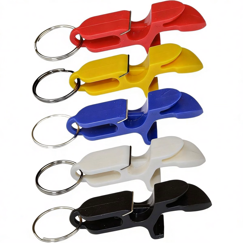 Nylon & Plastic Bottle Opener Keychain