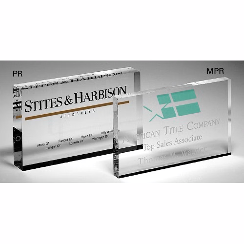 2x4 Rectangle Paperweight Acrylic Award