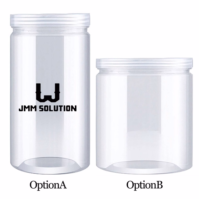 Transparent Plastic Storage Jar