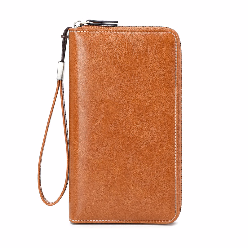 Women's RFID Blocking Wallet With Zipper