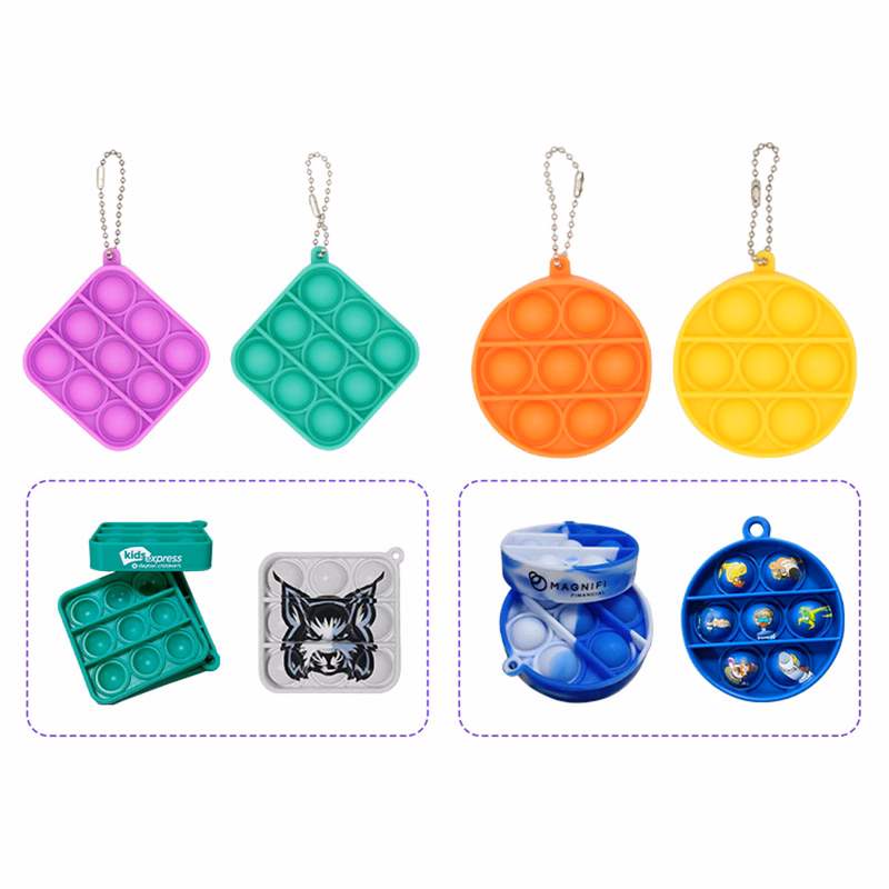 Popper Stress Reliever Key Chain