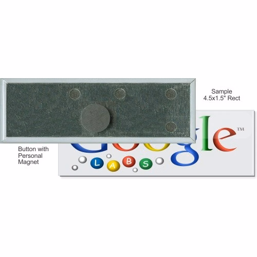 Personal Magnet 4 1/2 Inch X 1 1/2 Inch Rectangular Button