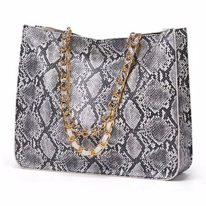 Snake Print Tote Bag With Stylish Design