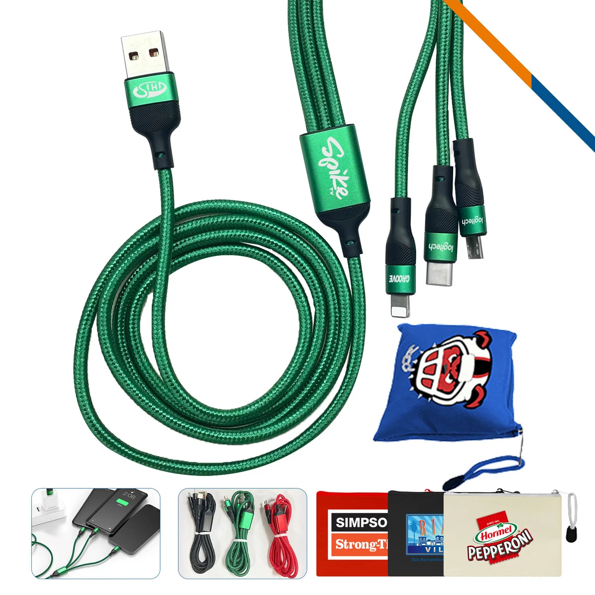 Tiliford 3in1 Fast Charging Cable 1